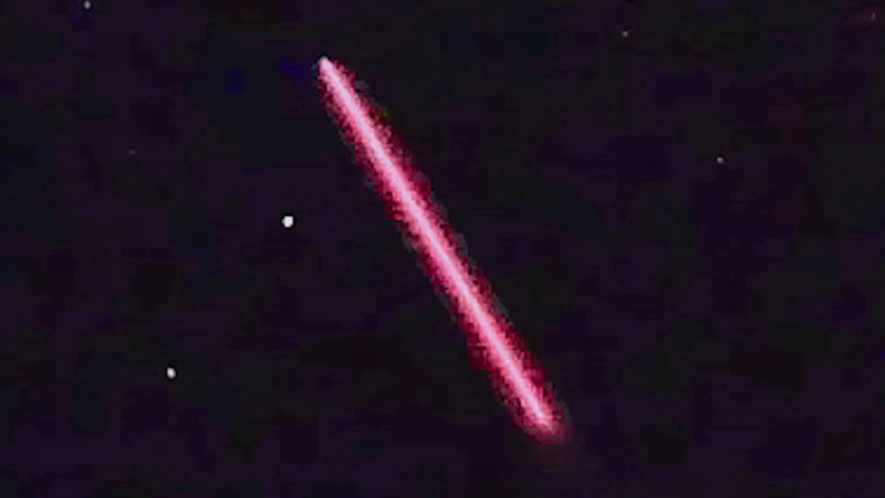 5-13-2021 UFO Red Cigar Band of Light Flyby Hyperstar Tracker Analysis